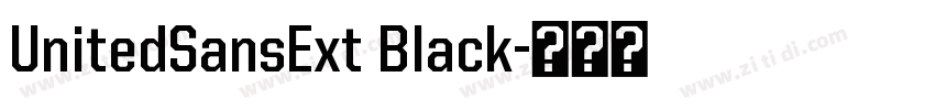 UnitedSansExt Black字体转换